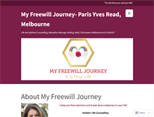 Tablet Screenshot of myfreewilljourney.com